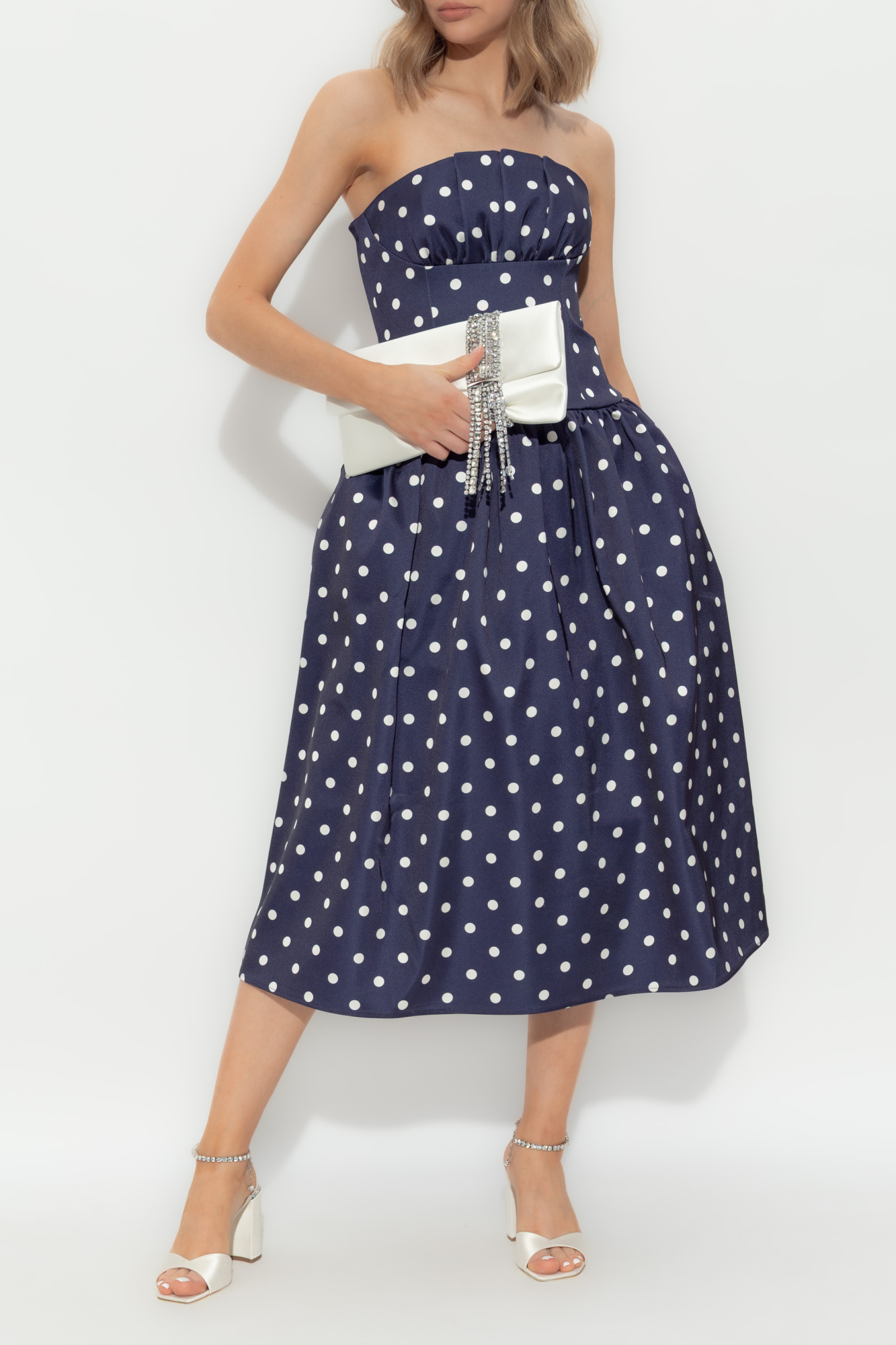Self-Portrait Polka Dot Pattern Dress | Women's Clothing